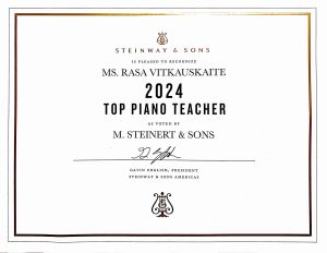 Steinway Top Teacher Award 2024